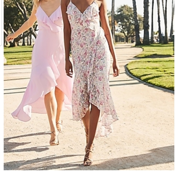 Floral print ruffle wrap maxi dress - Picture 5 of 7